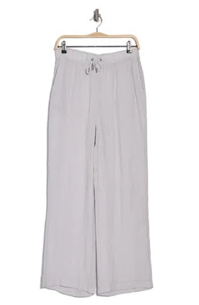 Reiss Cleo Wide Leg Pants In Dusty Blue