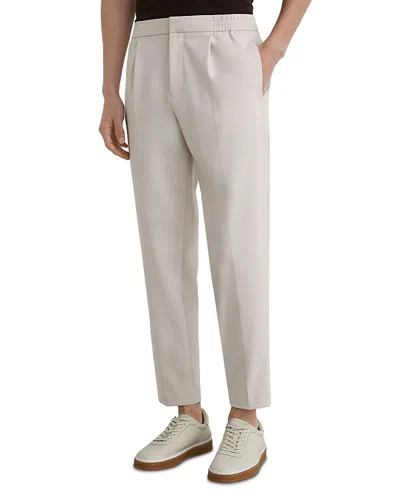 Reiss Cleric Straight Fit Trousers In Animal Print