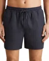 Reiss Cliff Water Resistant Swim Trunks In Blue