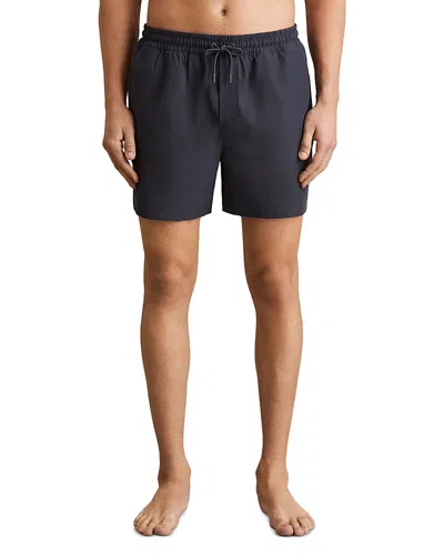 Reiss Cliff Plain 4.9 Swim Shorts In Navy