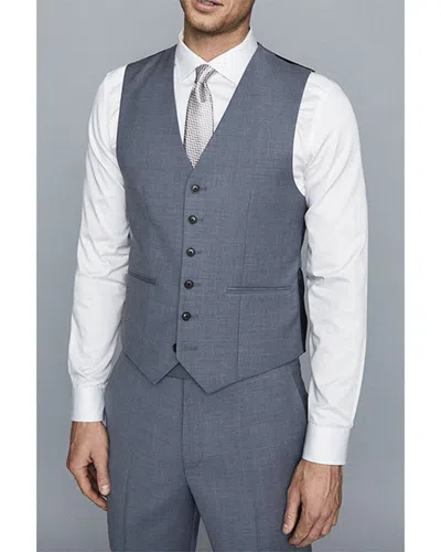Reiss Climate Wool Vest In Gray