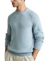 Reiss Cloud Wool-blend Sweater In Blue