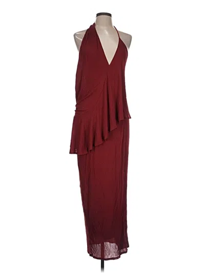 Pre-owned Reiss Cocktail Dress In Burgundy