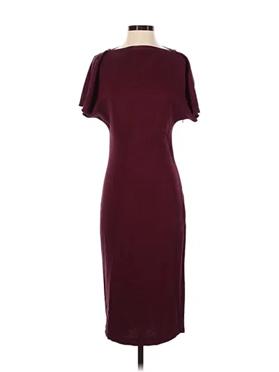 Pre-owned Reiss Cocktail Dress In Burgundy