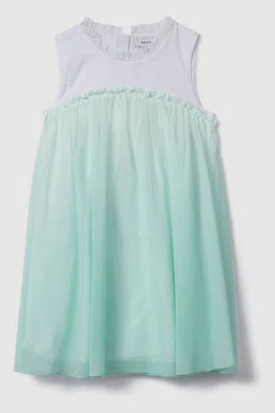 Reiss Coco - Blue Teen Ombre Tulle Dress, Uk 13-14 Yrs