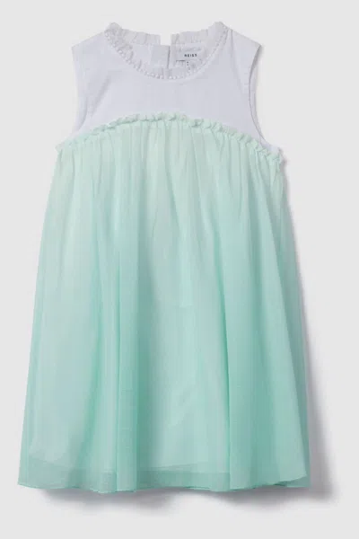 Reiss Coco - Blue Coco Teen Ombre Tulle Dress