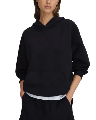 Reiss Cody Oversized Hoodie In Black