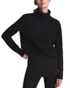 Reiss Black Fitted Cashmere Roll Neck Top