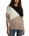 REISS COLOR BLOCKED CREWNECK SWEATER