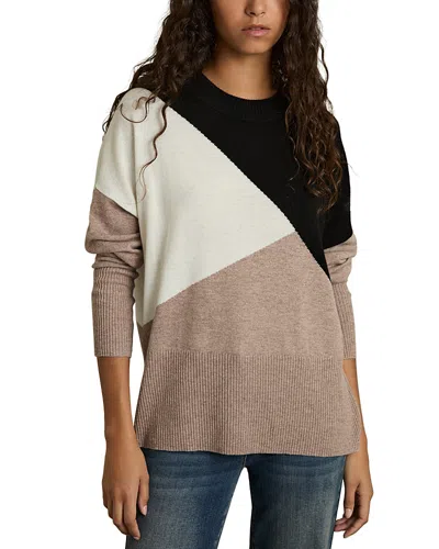 REISS COLOR BLOCKED CREWNECK SWEATER