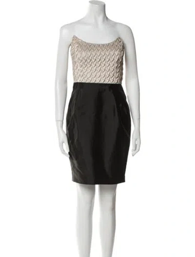 Pre-owned Reiss Colorblock Pattern Mini Dress