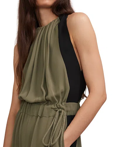 Reiss Colorblocked Jumpsuit In Green