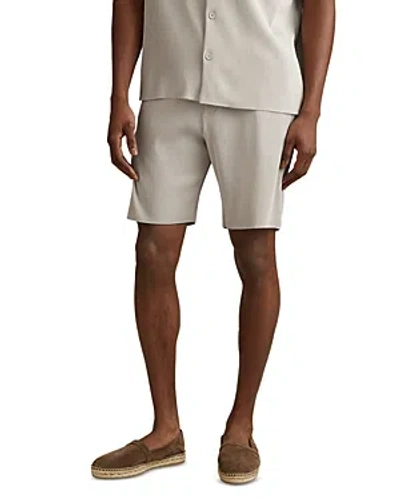 Reiss Conor Ottoman Regular Fit 8.5 Shorts In Silver