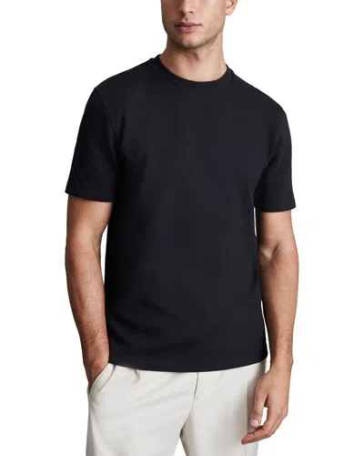 Reiss Cooper Honeycomb Texture Top In Blue