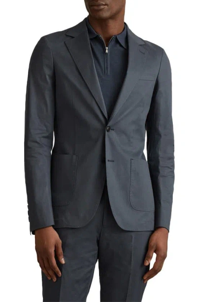 Reiss Crawford Slim Fit Cotton Blend Sport Coat In Blue