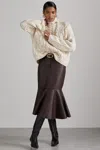 Reiss Cream Atelier Wool And Cashmere Cabled Jumper In Cream