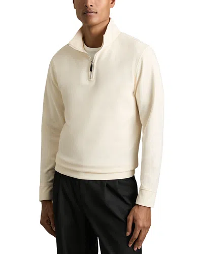 REISS CREEK BRUSHED CORD HALF ZIP SWEATER