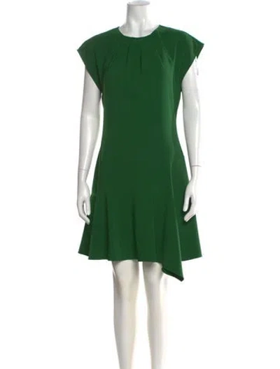 Pre-owned Reiss Crew Neck Knee-length Dress In Green
