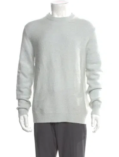 Pre-owned Reiss Crew Neck Long Sleeve Pullover In Blue