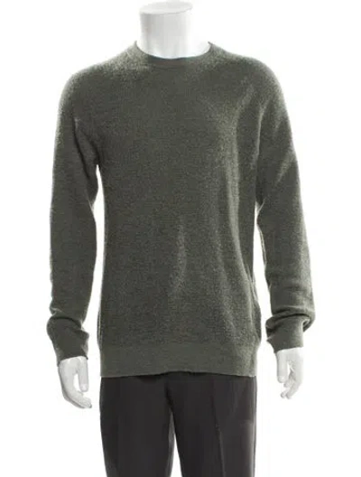 Pre-owned Reiss Crew Neck Long Sleeve Pullover In Green