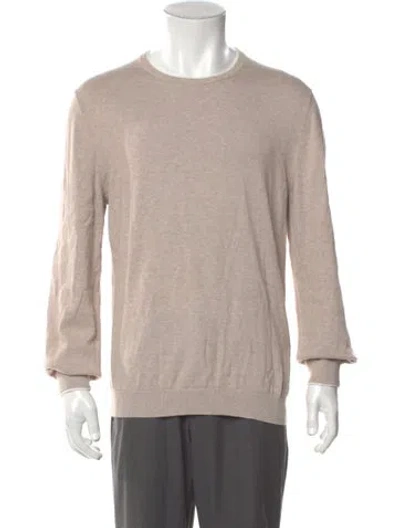 Pre-owned Reiss Crew Neck Long Sleeve Pullover In Neutral