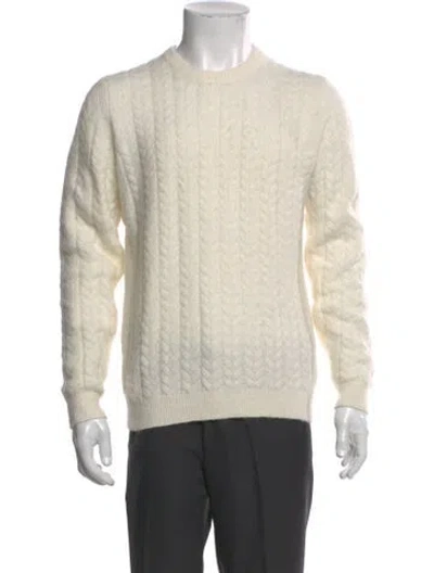 Pre-owned Reiss Crew Neck Long Sleeve Pullover In Neutral