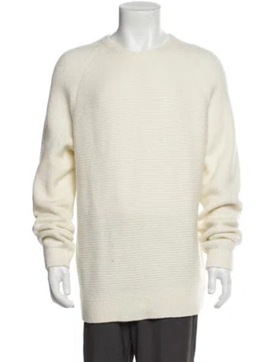 Pre-owned Reiss Crew Neck Long Sleeve Pullover In Neutral