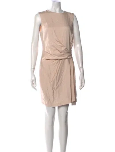 Pre-owned Reiss Crew Neck Mini Dress In Multi