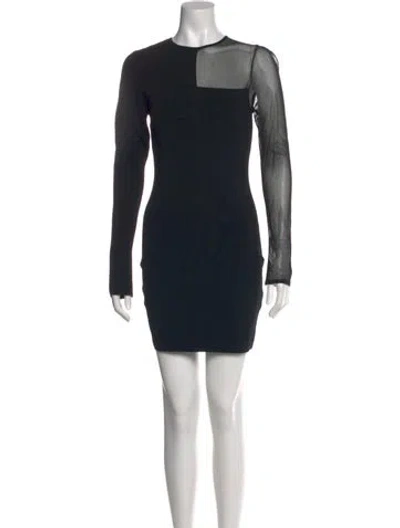 Pre-owned Reiss Crew Neck Mini Dress W/ Tags In Blue