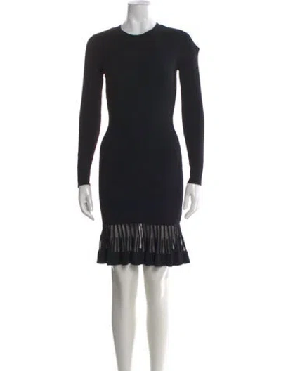 Pre-owned Reiss Crew Neck Mini Dress W/ Tags In Blue