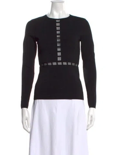 Pre-owned Reiss Crew Neck Sweater In Black