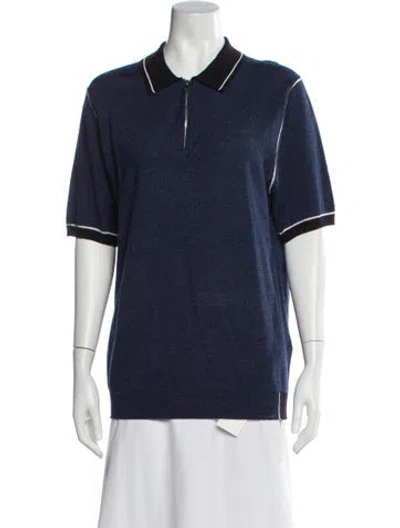 Pre-owned Reiss Crew Neck Sweater In Blue