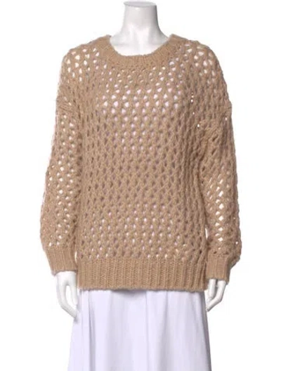 Pre-owned Reiss Crew Neck Sweater In Neutrals