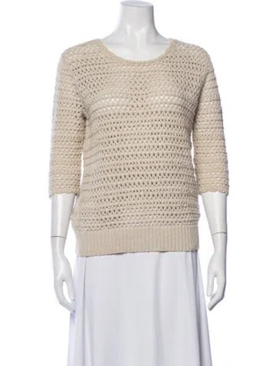 Pre-owned Reiss Crew Neck Sweater In Neutrals