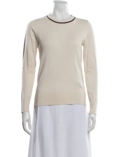 Pre-owned Reiss Crew Neck Sweater In Neutrals