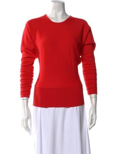 Pre-owned Reiss Crew Neck Sweater In Red