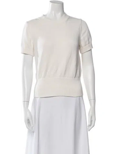 Pre-owned Reiss Crew Neck Sweater In White
