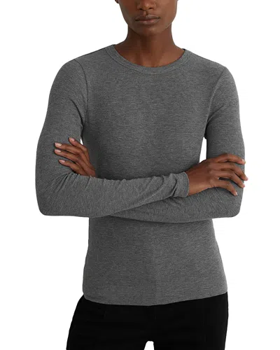 Reiss Crewneck Top In Gray