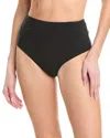 Reiss Cristina High-waist Bikini Bottom In Black