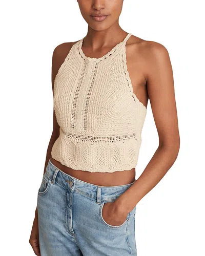 REISS CROCHET TOP