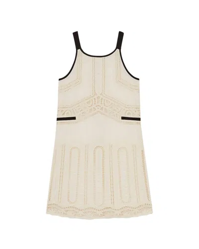 Reiss Kids' Crochia Dress In White