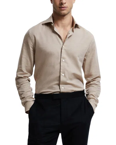 Reiss Croydon Cotton Cashmere B Top In Brown