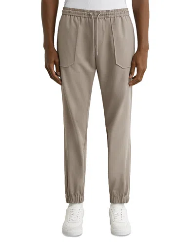 Reiss Cuffed Cargo Trousers In Brown