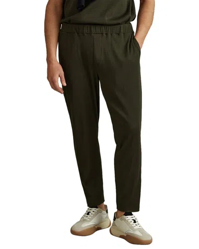 Reiss Green Ribbed Elasticated Waist Trousers