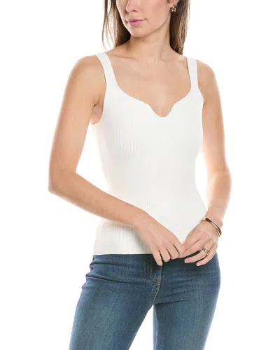 Reiss Daisy Sweetheart Neck Top In White