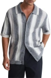 Reiss Dale Stripe Button-front Sweater In White
