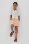 Reiss Dani - Apricot Junior Linen Loose Fit Shorts, Age 4-5 Years