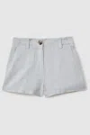 Reiss Dani - Blue Teen Linen Loose Fit Shorts, Uk 13-14 Yrs
