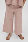 Reiss Kids' Dani - Pink Senior Linen Loose Fit Trousers, Uk 11-12 Yrs