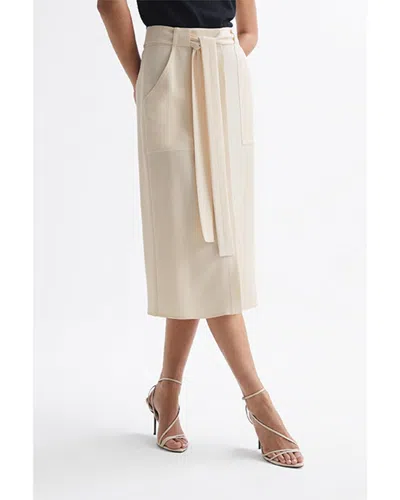 Reiss Dani Skirt In Neutral